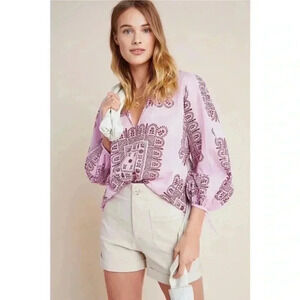 Anthropologie khaki patch pockets shorts 26‎